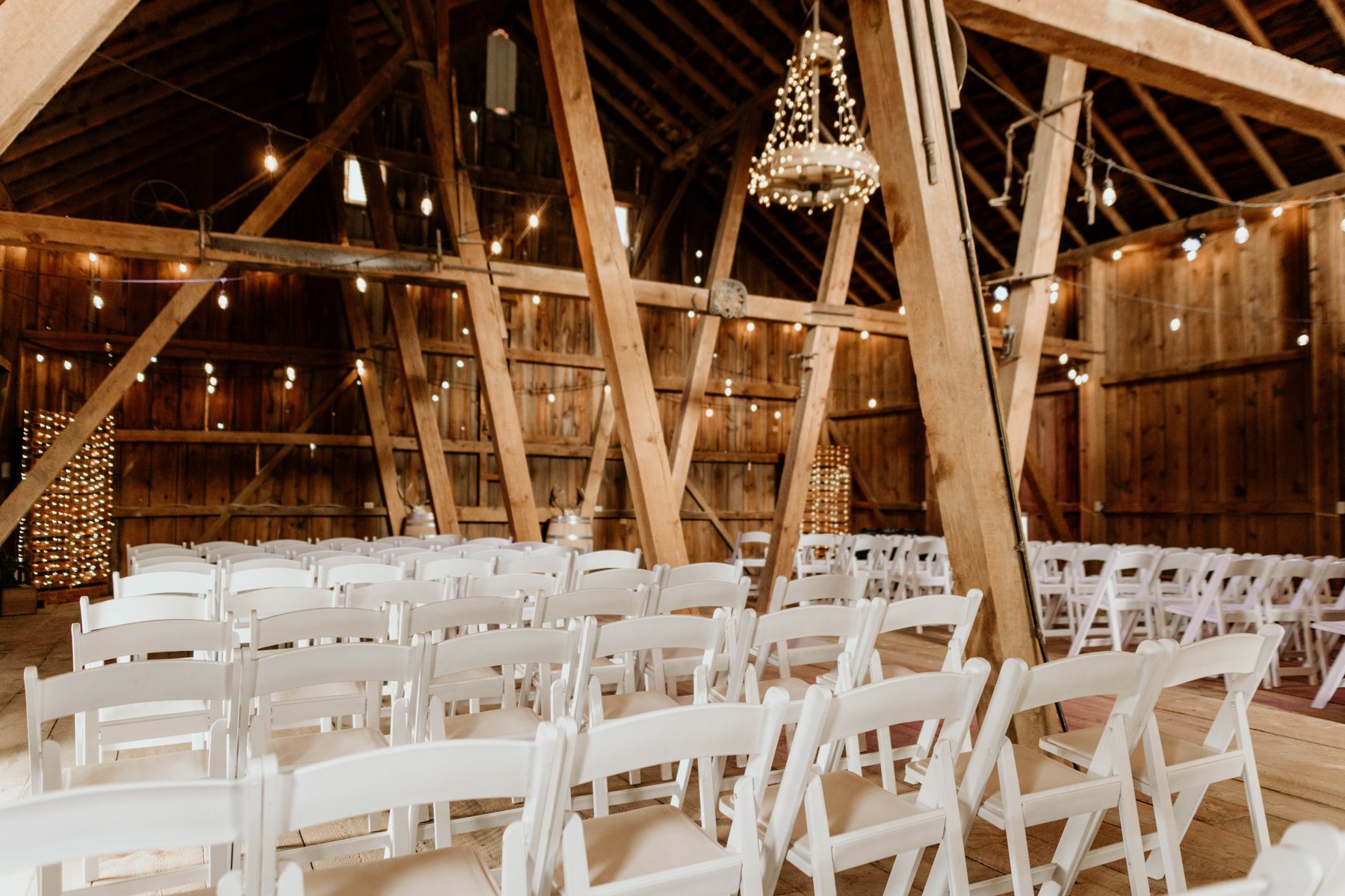 Inside the converted barn at Reed Ranch