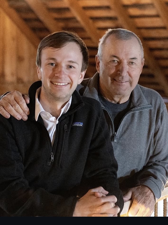 Dakota Reed and his father at Reed Ranch